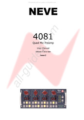 Neve Neve 4081 User Manual
