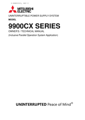 Mitsubishi Electric 9900CX SERIES Owner Technical Manual