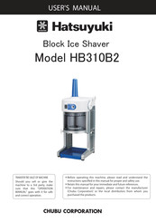 Hatsuyuki HB310B2 User Manual