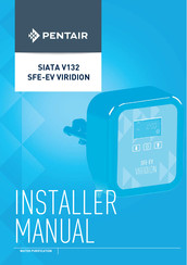 Pentair SIATA V132-SFE-EV-VIRIDION Installer Manual