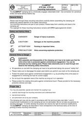 Ktr CLAMPEX KTR 200 Mounting Instructions