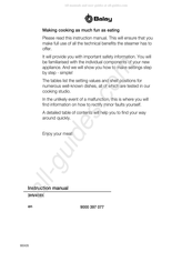 BALAY 3HV459X Instruction Manual