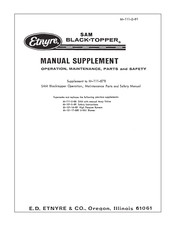 Etnyre SAM Black-Topper Manual Supplement