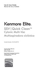 Kenmore SSV Quick Clean 125.10440710 Use & Care Manual