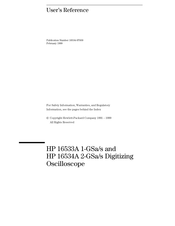 HP 16534A User Reference