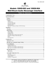 GAI-Tronics 10959-903 Manual