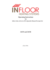 INFLOOR 24535 Operating Instructions Manual