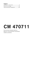 GAGGENAU CM 470711 COFFEE MAKER 