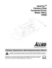 Allied Skid-Pac 1000 Safety, Operation, Maintenance And Parts