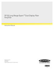 Banner DF-G3 Long Range Expert Instruction Manual
