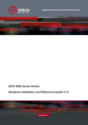 QTech QSW-4600-28TX-POE Hardware  Installation And Reference Manual
