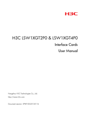 H3C LSW1XGT4P0 User Manual