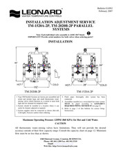Leonard TM-2020B-2P Installation Adjustment Service