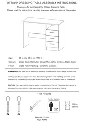 GFW OTTAWA Assembly Instructions Manual