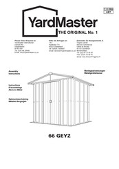Yardmaster 66 GEYZ Assembly Instructions Manual