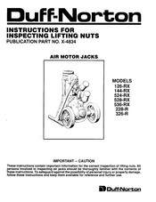 Duff-Norton 228-R Instructions Manual