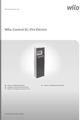 Wilo Control SC-Fire Electric Installation And Operating Instructions Manual
