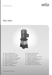 Wilo MVIL Installation And Operating Instructions Manual