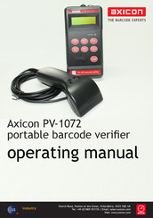 Axicon PV-1072 Operating Manual