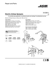 Asm Zip-Spray 2100 Plus 110V Repair And Parts Manual