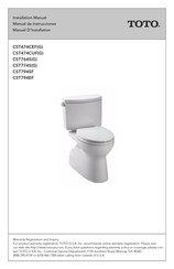 Toto CST774S Installation Manual