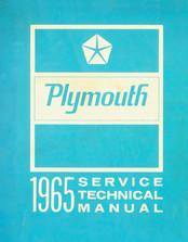 Plymouth Fury III 1965 Service – Technical Manual