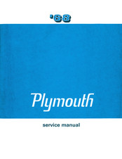 Plymouth Valiant 1968 Service Manual