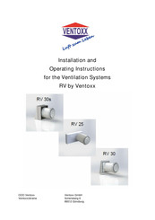 VENTOXX RV 30s Installation And Operating Instructions Manual
