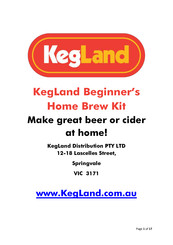 KegLand Beginner's Home Brew Starter Kit Manual