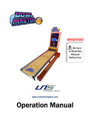 Universal Space Bowl Master C-512 Operation Manual