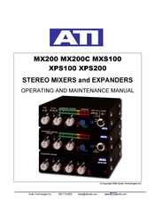 ATI Technologies MXS100 Operating And Maintenance Manual
