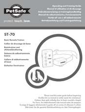 Petsafe ST-70 Operating And Training Manual