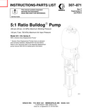 Graco Bulldog 221-104 Instructions-Parts List Manual