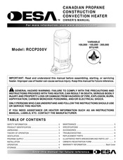 Desa RCCP200V Owner's Manual