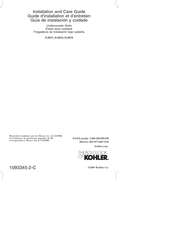 Kohler K-3673 Installation And Care Manual