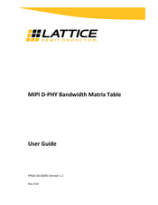 Lattice MIPI D-PHY User Manual