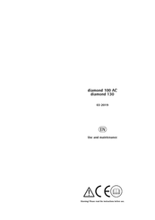 ADIATEK diamond 100 AC Use And Maintenance