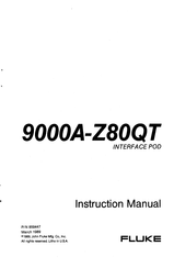 Fluke 9000A-Z80QT Instruction Manual