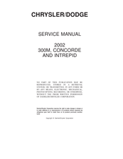 Chrysler 300M 2002 Service Manual