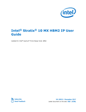 Intel Stratix 10 MX HBM2 IP User Manual
