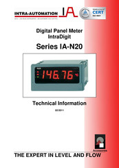 Intra-Automation IntraDigit IA-N20 Series Technical Information