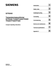 Siemens SITRANS Series Compact Operating Instructions