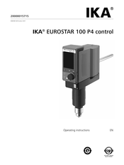 IKA EUROSTAR 100 P4 control Operating Instructions Manual