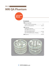 Kyoto Kagaku MRI QA Phantom PH-31 Instruction Manual