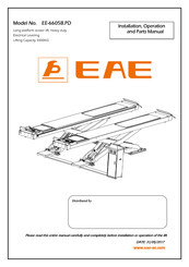 Eae EE-6605B.PD Installation, Operation, And Parts Manual