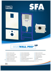 SFA SANIWALL PRO UP Installation Instructions Manual