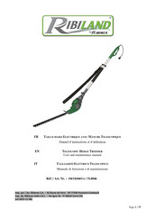 Ribimex Ribiland PRTH500TA User And Maintenance Manual