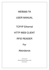 Avea WEB08S-TA User Manual