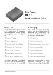 SEH UT 16 Quick Installation Manual