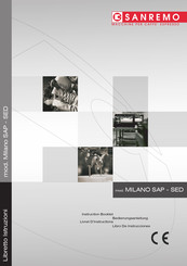 Sanremo Milano SED Instruction Booklet